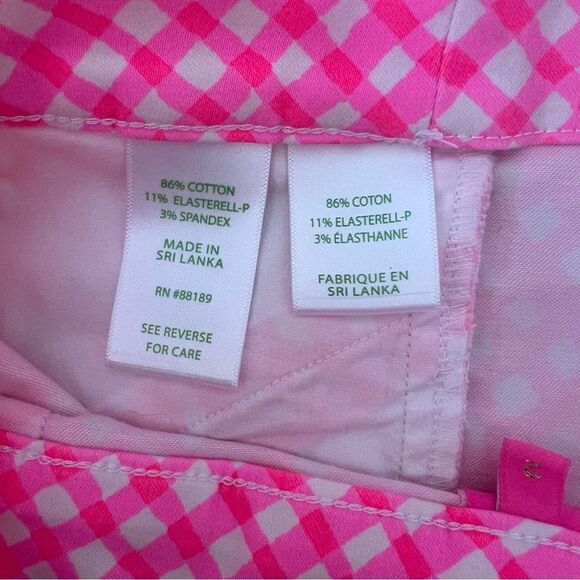 Lilly Pulitzer Arabeth Pink Plaid Print Shorts - Picture 8 of 8
